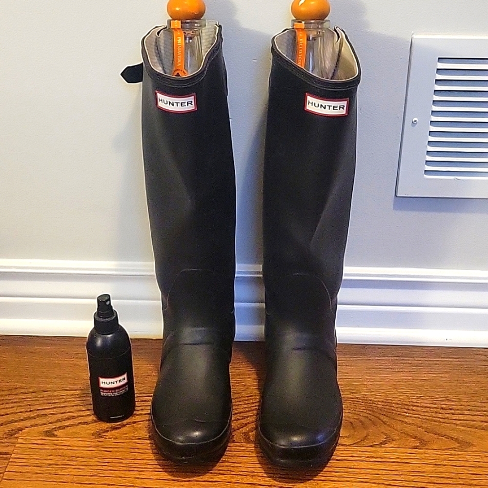 Women's Original Back Adjustable Tall Rain Boots (black)